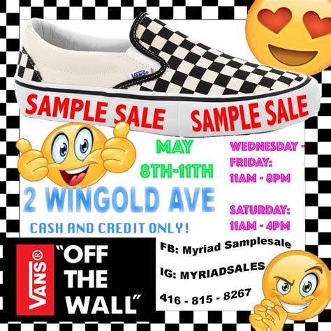 vans sample sale.